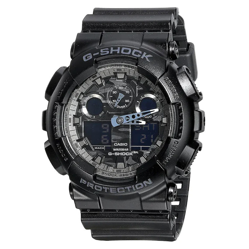 Casio G-Shock Watch Men's Black Crackled