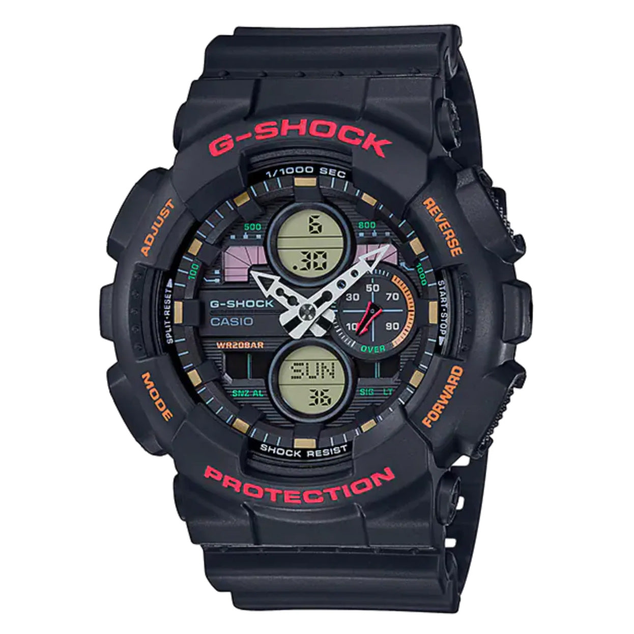 Casio G-Shock Watch Men's 90's Stereo Black