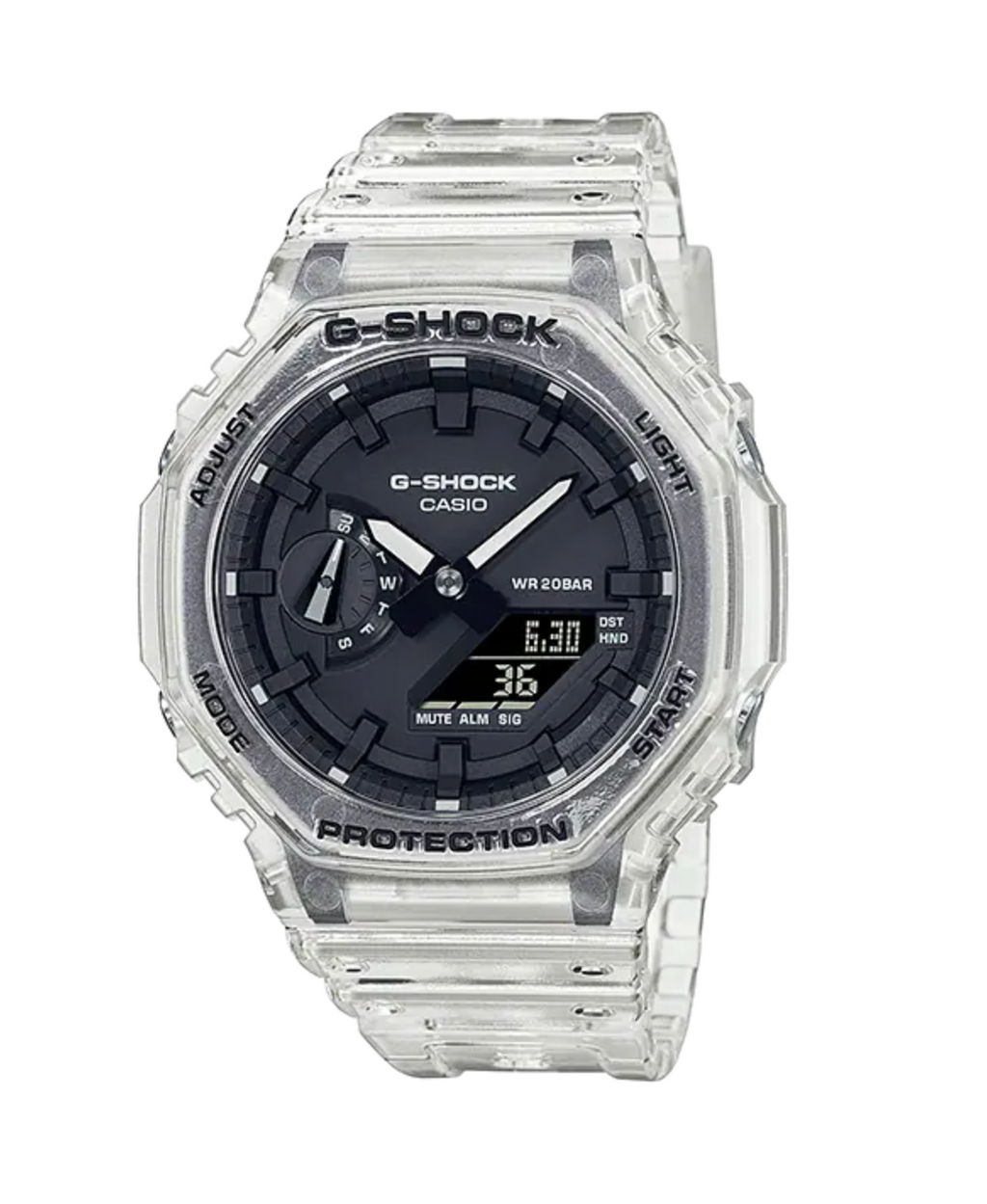 Casio G-Shock Watch Skeleton Series Clear White