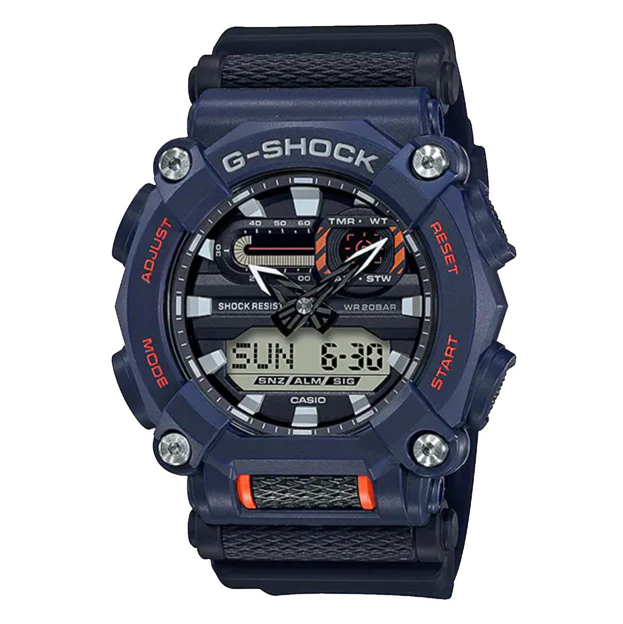 Casio G-Shock Watch Heavy Duty Blue/Orange