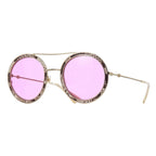 Gucci Women's Sunglasses Round Pilot Pink