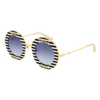 Gucci Women's Sunglasses Oversized Round Gold Band