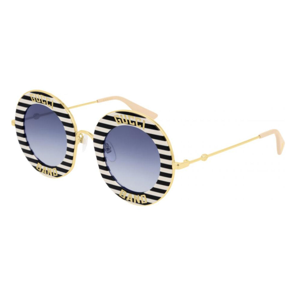 Gucci Women's Sunglasses Oversized Round Gold Band