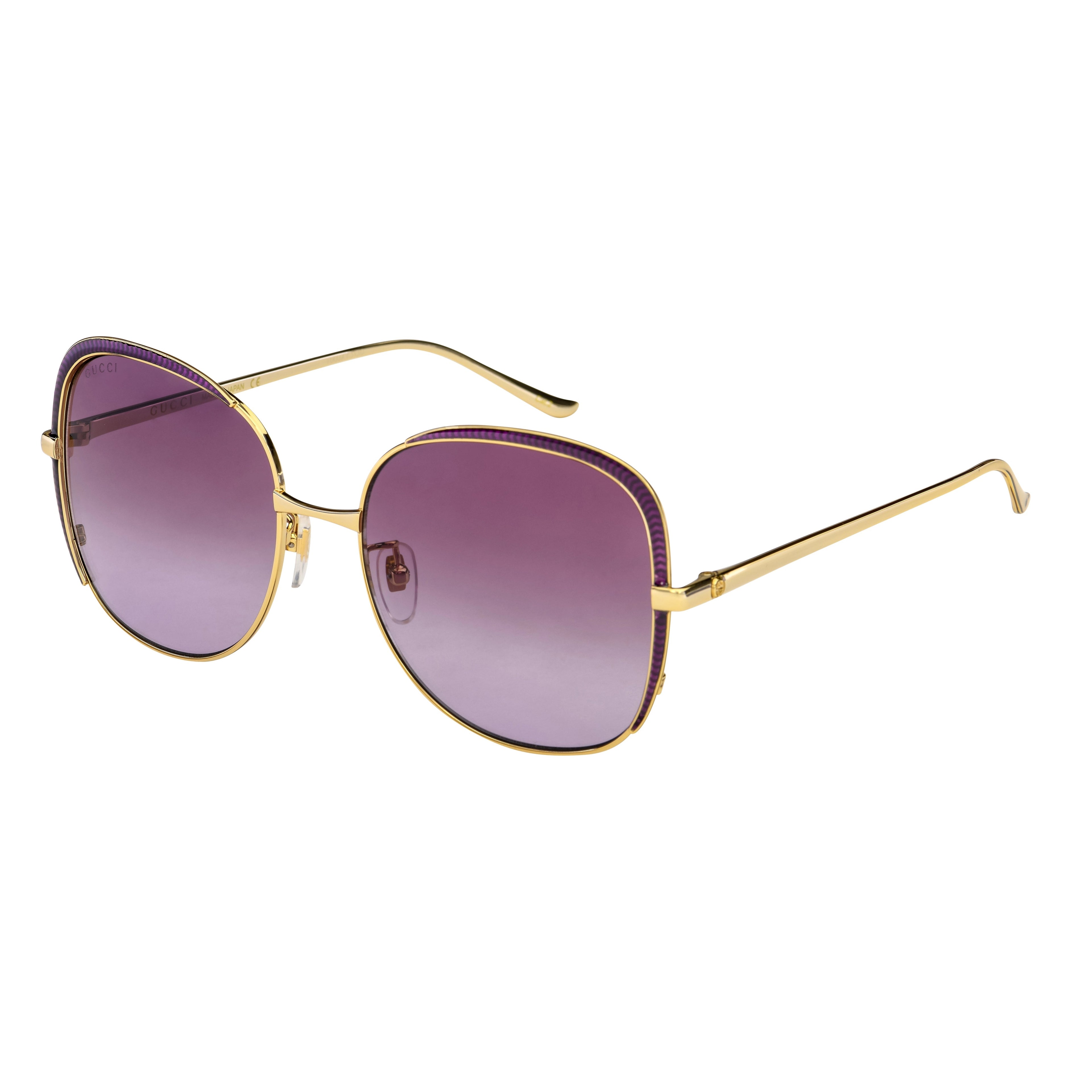 Gucci Women's Sunglasses Oversized Square Gold