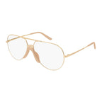 Gucci Unisex Sunglasses Oversized Pilot Gold