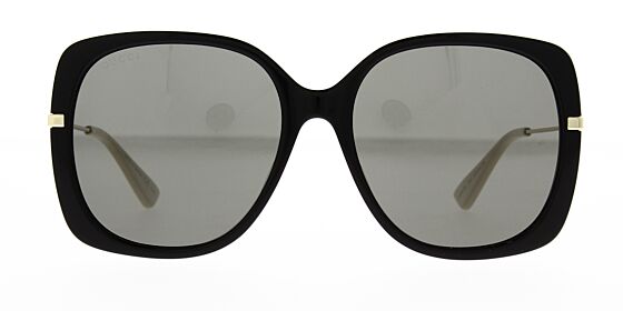 Gucci Women's Sunglasses Oversized Square Black/Gold