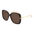 Gucci Women's Sunglasses Oversized Square Tortoise/Gold
