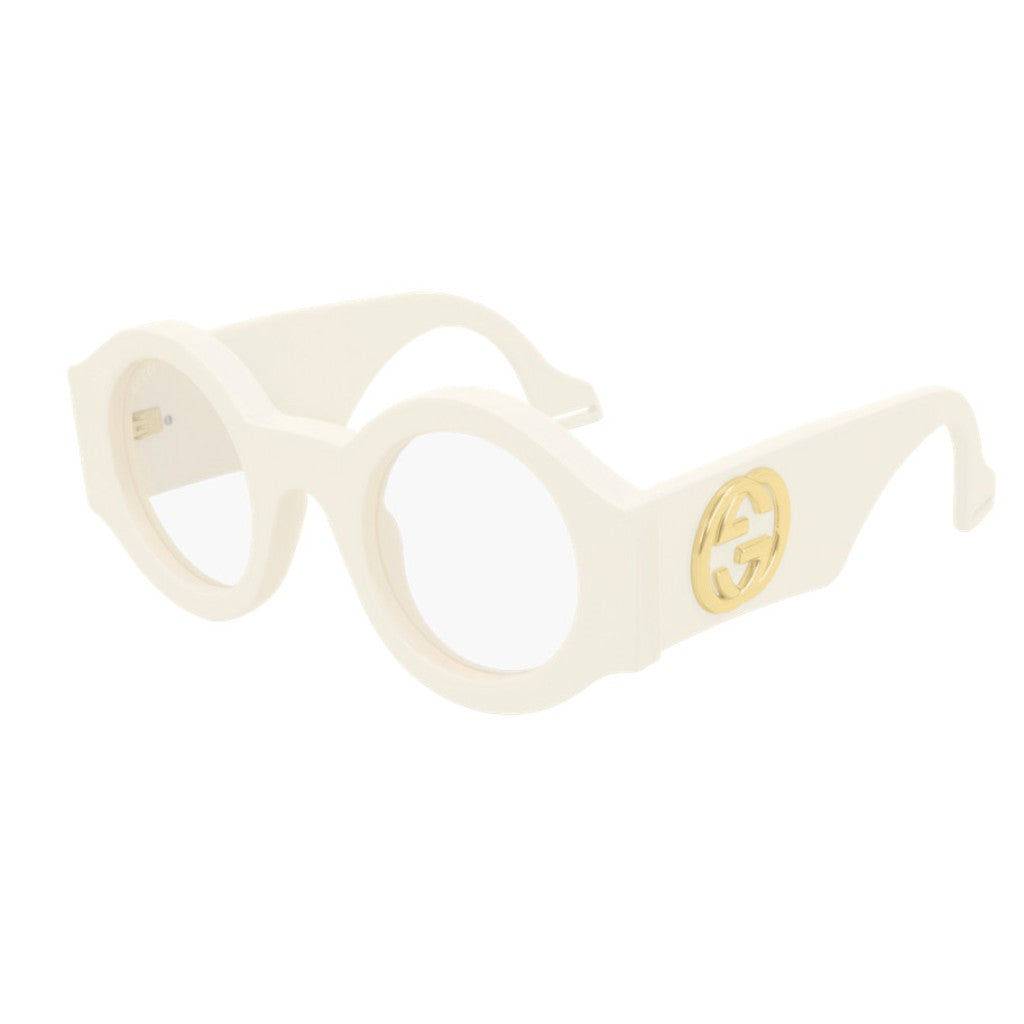 Gucci Men's Sunglasses Oversized Round Chunky Ivory