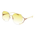 Gucci Women's Sunglasses Oversized Oval Gold