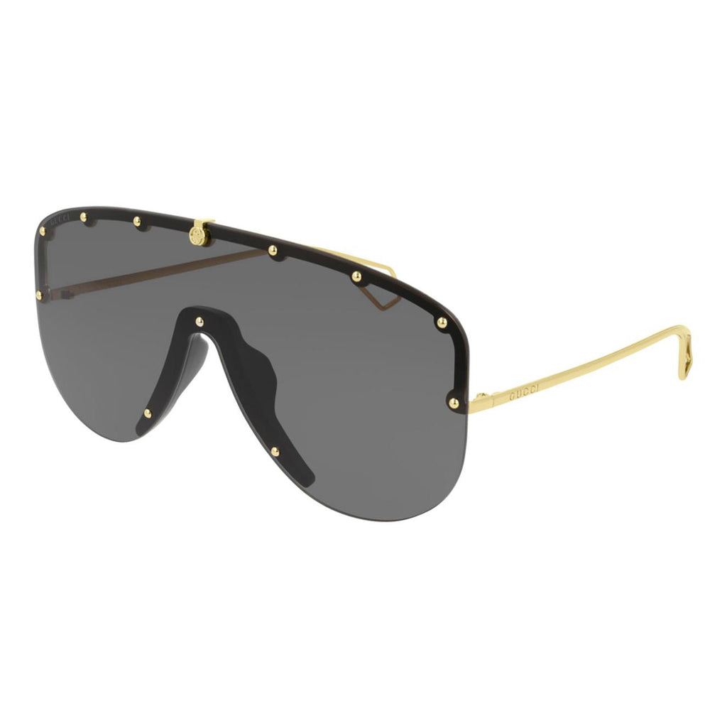 Gucci Unisex Sunglasses Oversized Black Gold