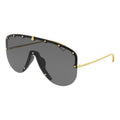 Gucci Unisex Sunglasses Oversized Black Gold