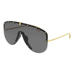 Gucci Unisex Sunglasses Oversized Black Gold