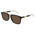 Gucci Men's Sunglasses Classic Square Black Gold