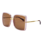 Gucci Women's Sunglasses Oversized Square Gold Pink