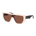 Gucci Men's Sunglasses Shield Flat Top Cream