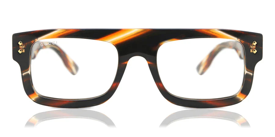 Gucci Men's Sunglasses Rectangle Tortoise
