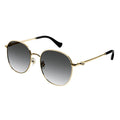 Gucci Women's Sunglasses Oversized Square Gold Black