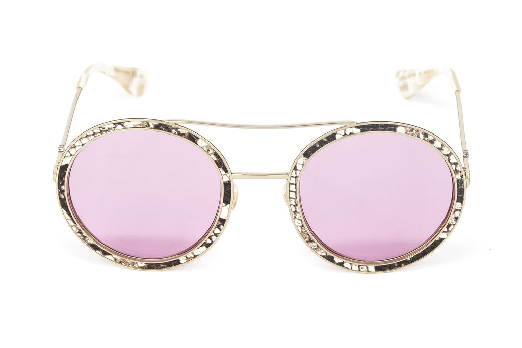 Gucci Women's Sunglasses Round Pilot Pink