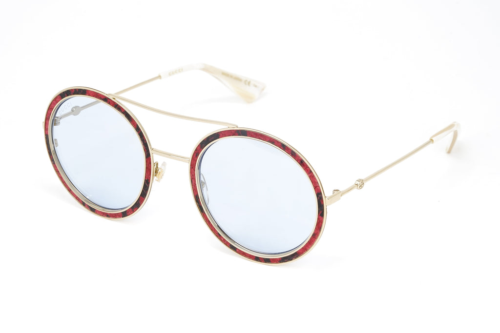 Gucci Women's Sunglasses Round Pilot Blue