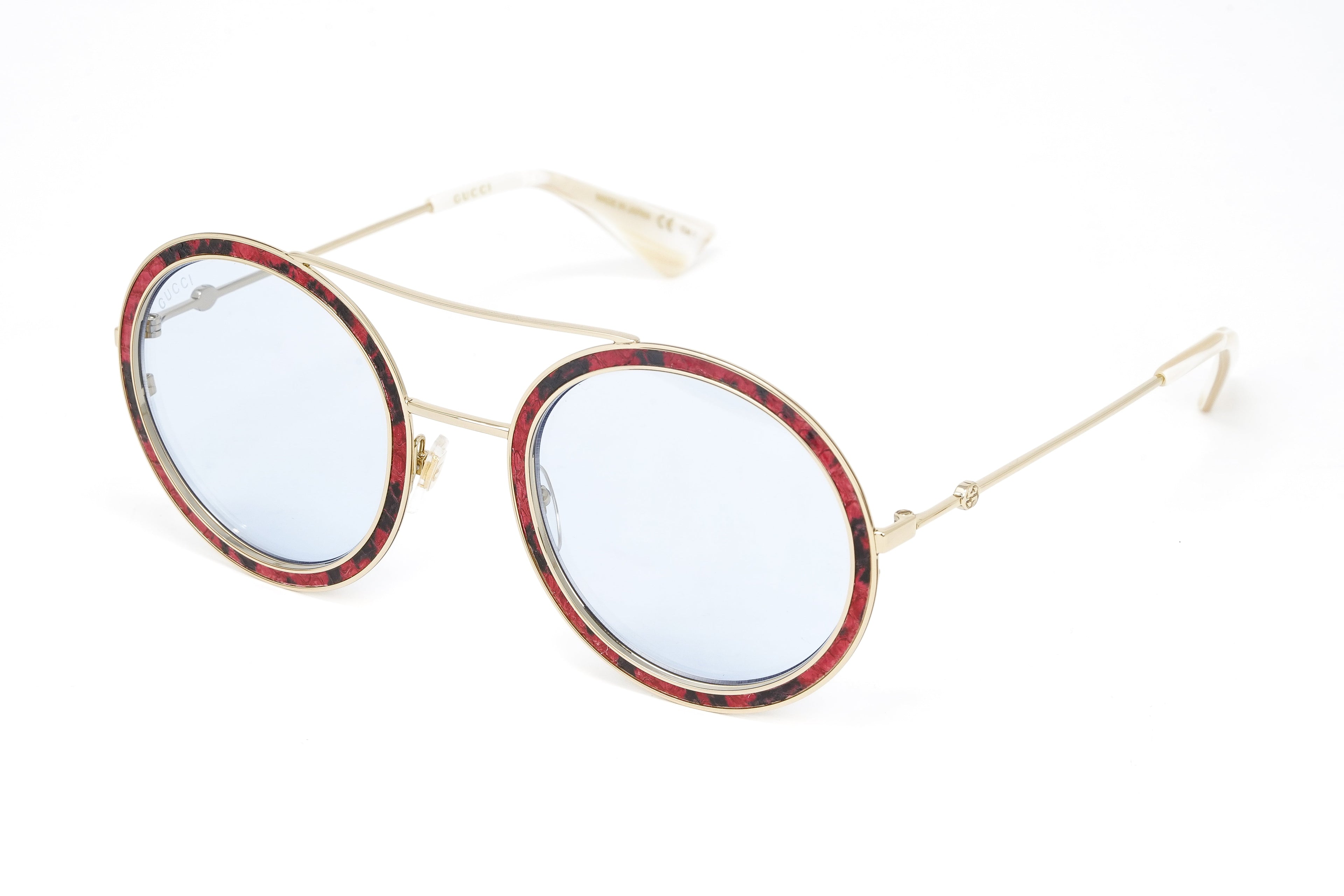Gucci Women's Sunglasses Round Pilot Blue