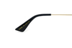 Gucci Women's Sunglasses Oversized Pilot Black/Gold