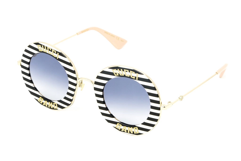 Gucci Women's Sunglasses Oversized Round Gold Band