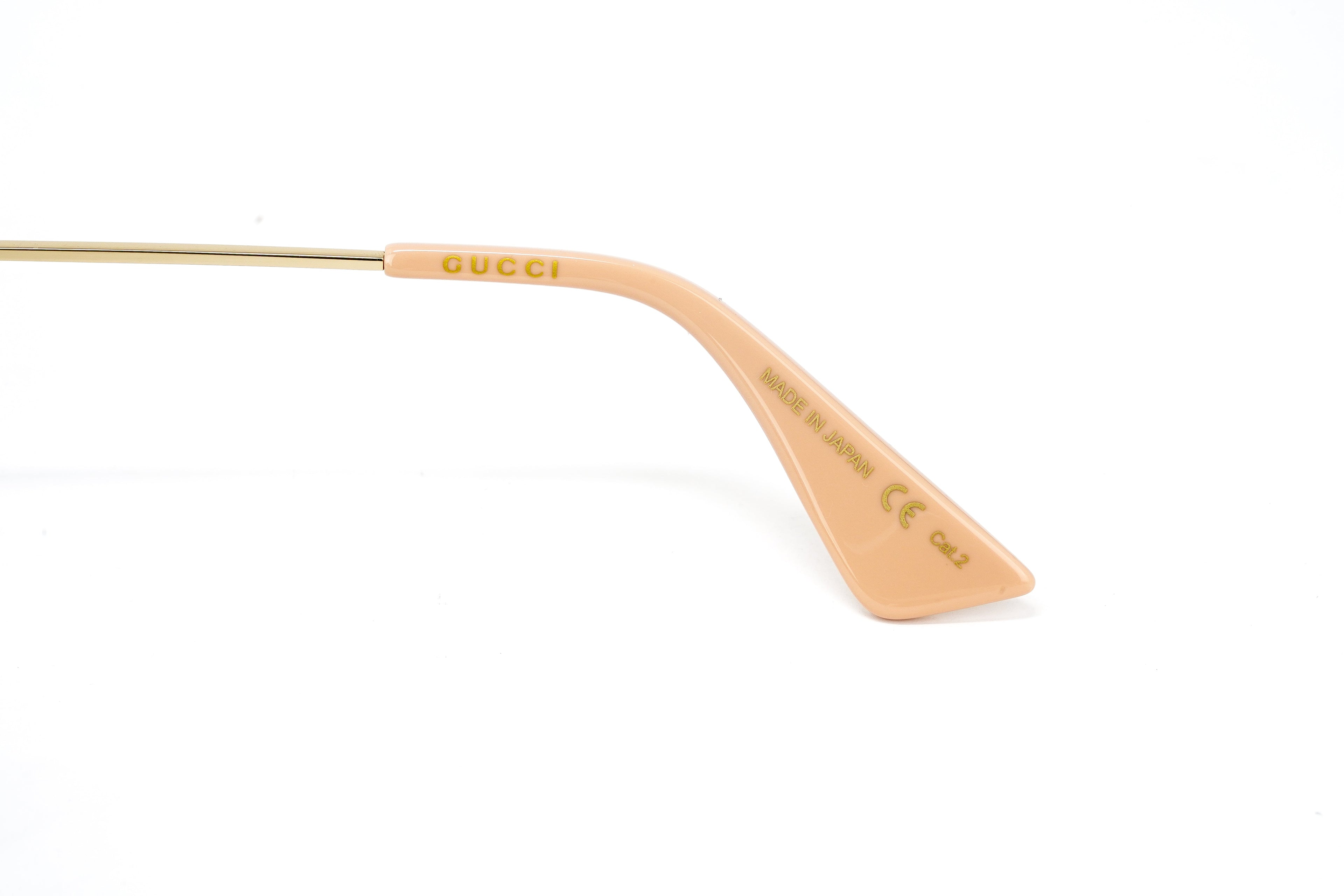 Gucci Women's Sunglasses Oversized Round Gold Band