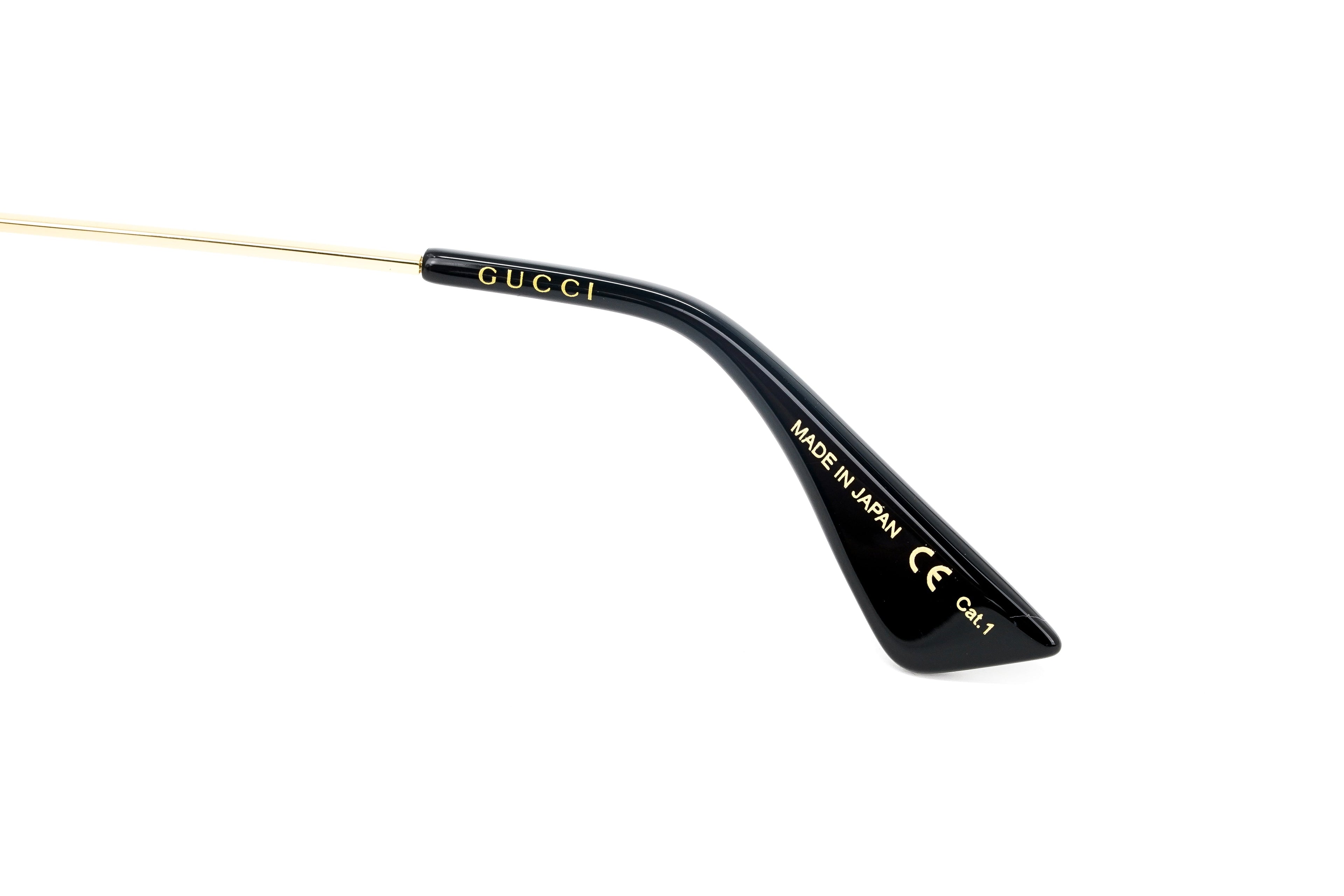Gucci Women's Sunglasses Oversized Round Gold Soave Amore