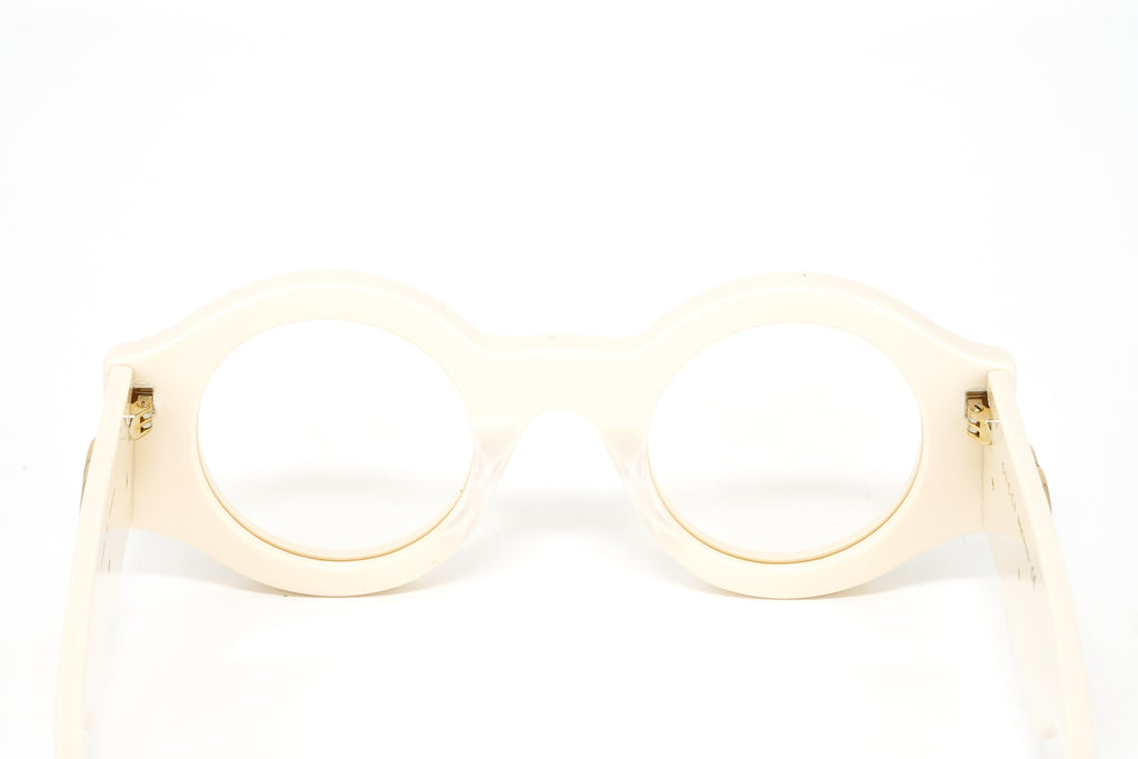 Gucci Men's Sunglasses Oversized Round Chunky Ivory