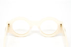 Gucci Men's Sunglasses Oversized Round Chunky Ivory