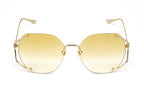 Gucci Women's Sunglasses Oversized Oval Gold