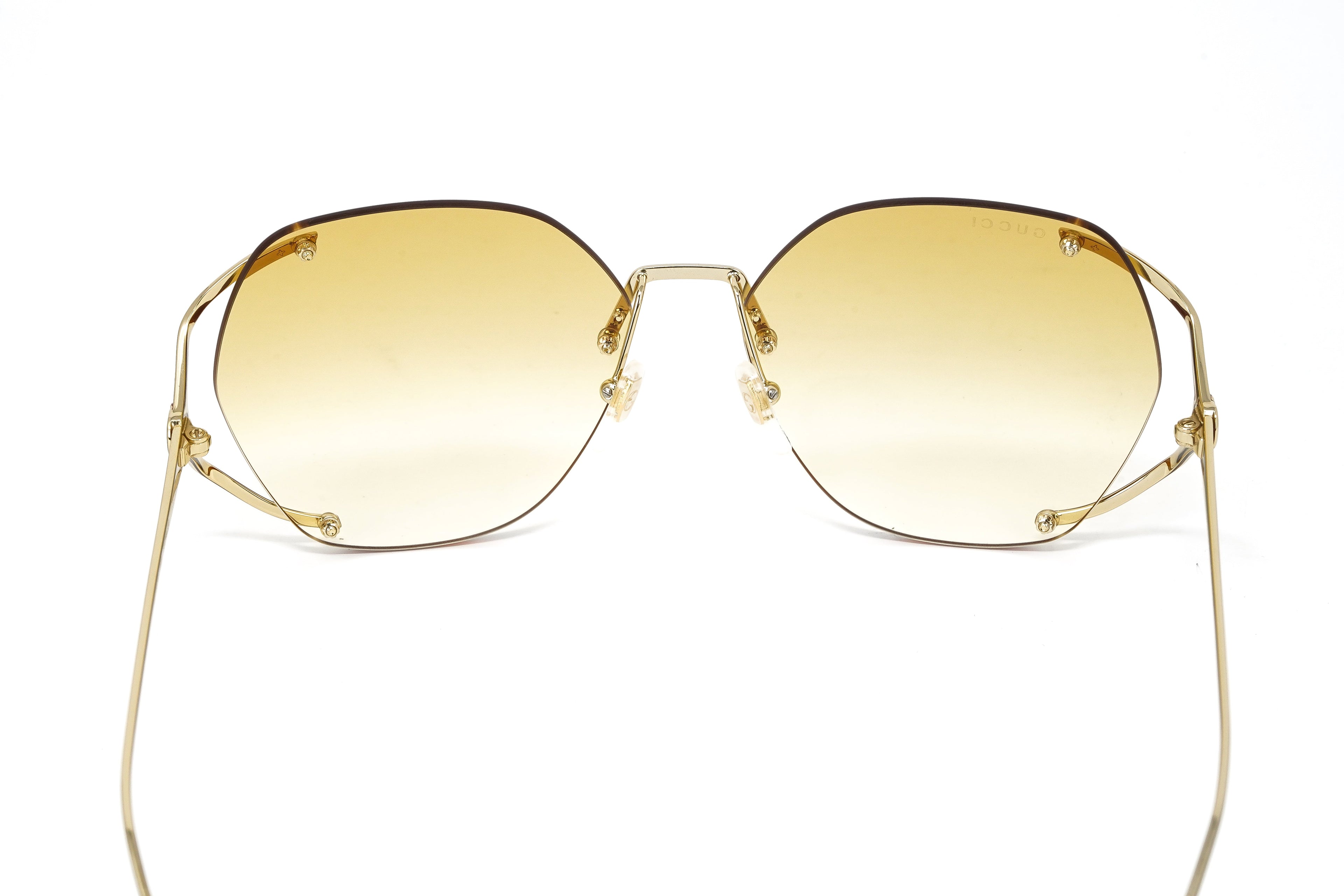 Gucci Women's Sunglasses Oversized Oval Gold
