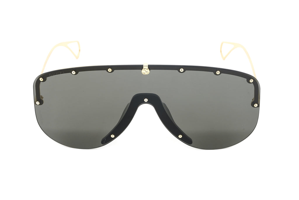Gucci Unisex Sunglasses Oversized Black Gold