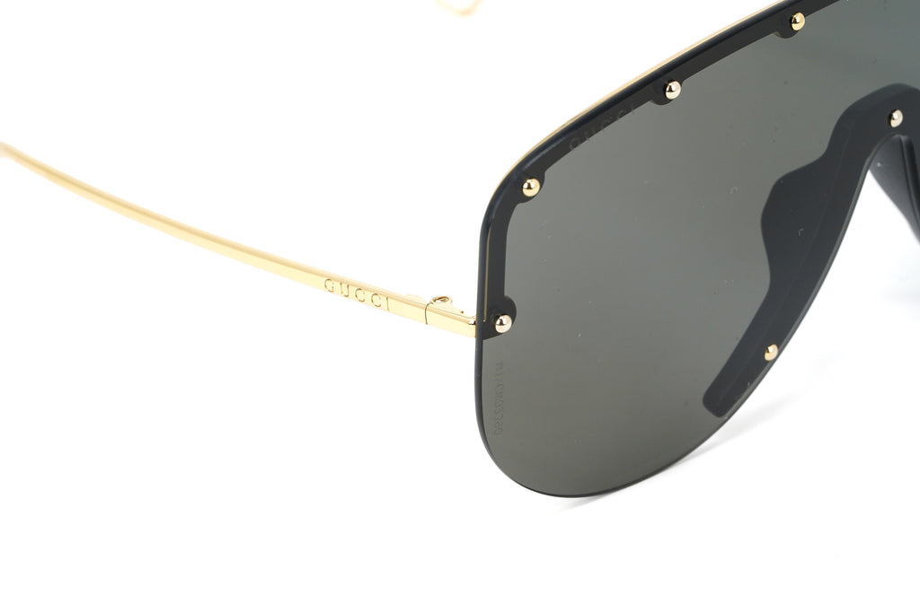 Gucci Unisex Sunglasses Oversized Black Gold