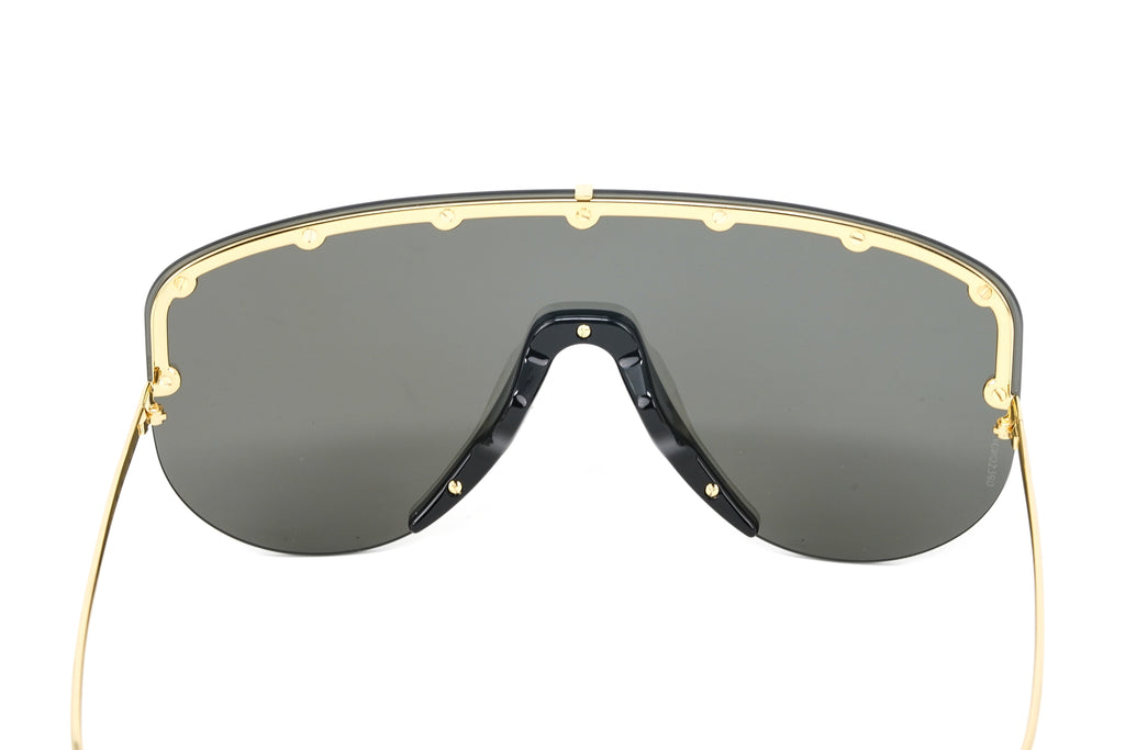 Gucci Unisex Sunglasses Oversized Black Gold