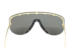 Gucci Unisex Sunglasses Oversized Black Gold