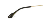 Gucci Unisex Sunglasses Oversized Pilot Blue Gold