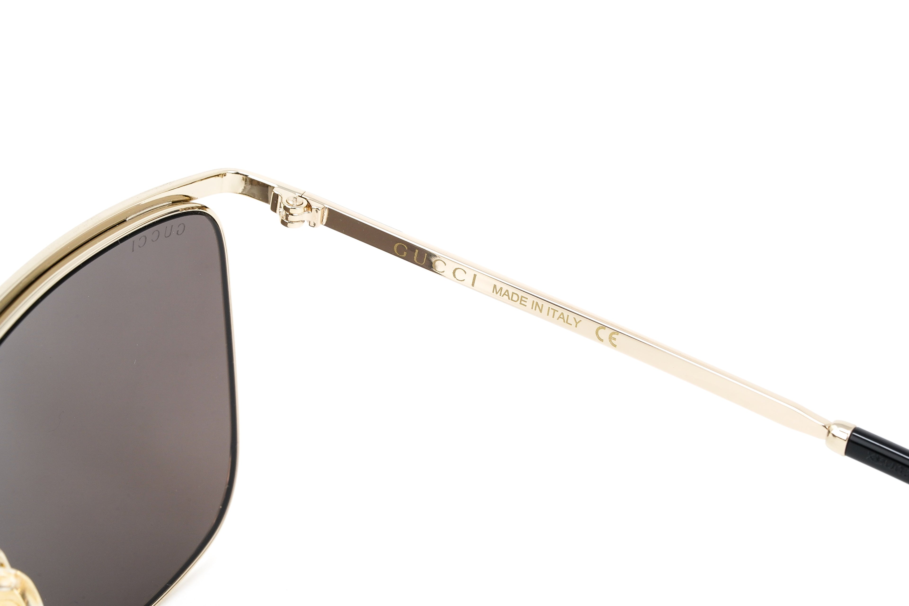 Gucci Men's Sunglasses Classic Square Gold