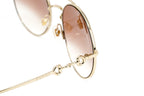 Gucci Women's Sunglasses Round Gold Pink