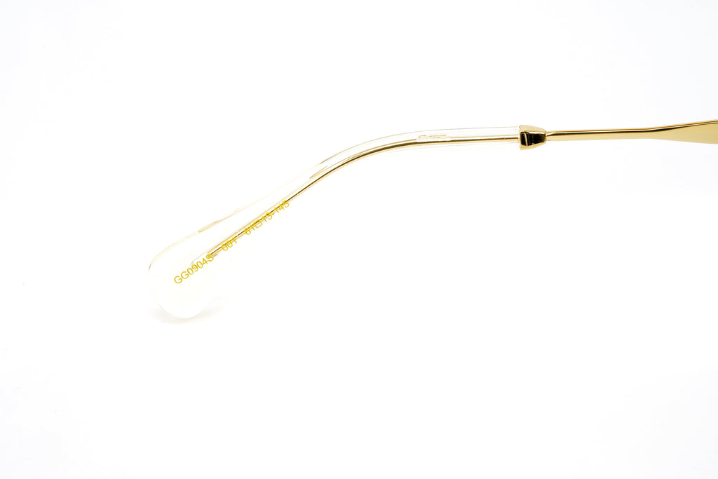 Gucci Unisex Sunglasses Oversized Pilot Black Gold