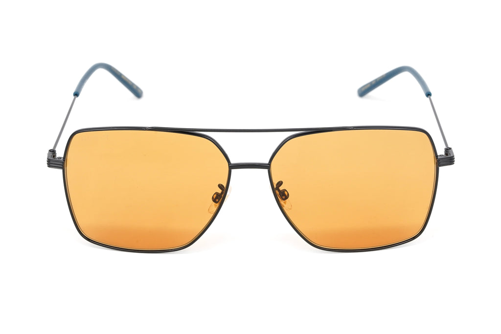 Gucci Men's Sunglasses Square Pilot Black Orange
