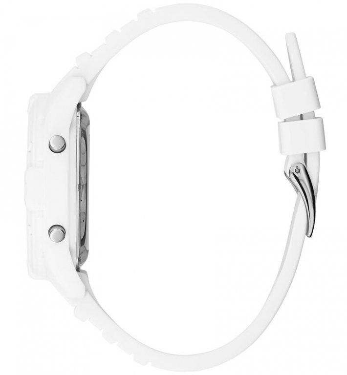 Guess Bounce Ladies' White Digital Watch