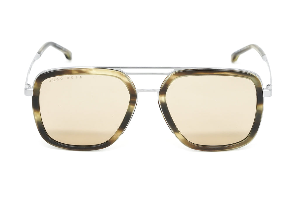 Boss by BOSS Men's Sunglasses Square Browline Tortoise/Brown