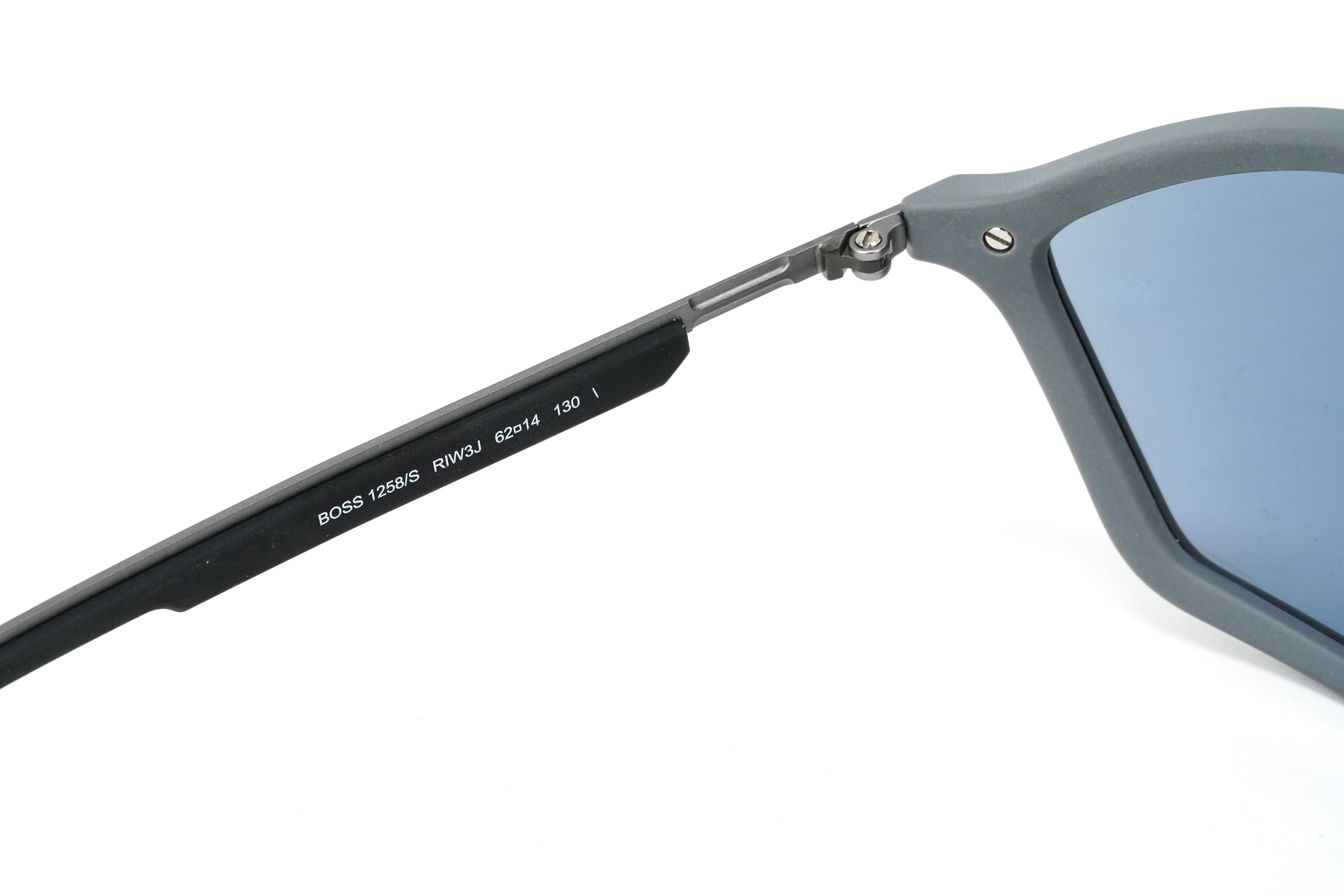 Boss by BOSS Men's Sunglasses Angular Pilot Grey/Blue