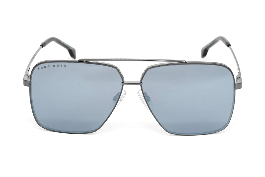 Boss by BOSS Men's Sunglasses Square Browline Grey