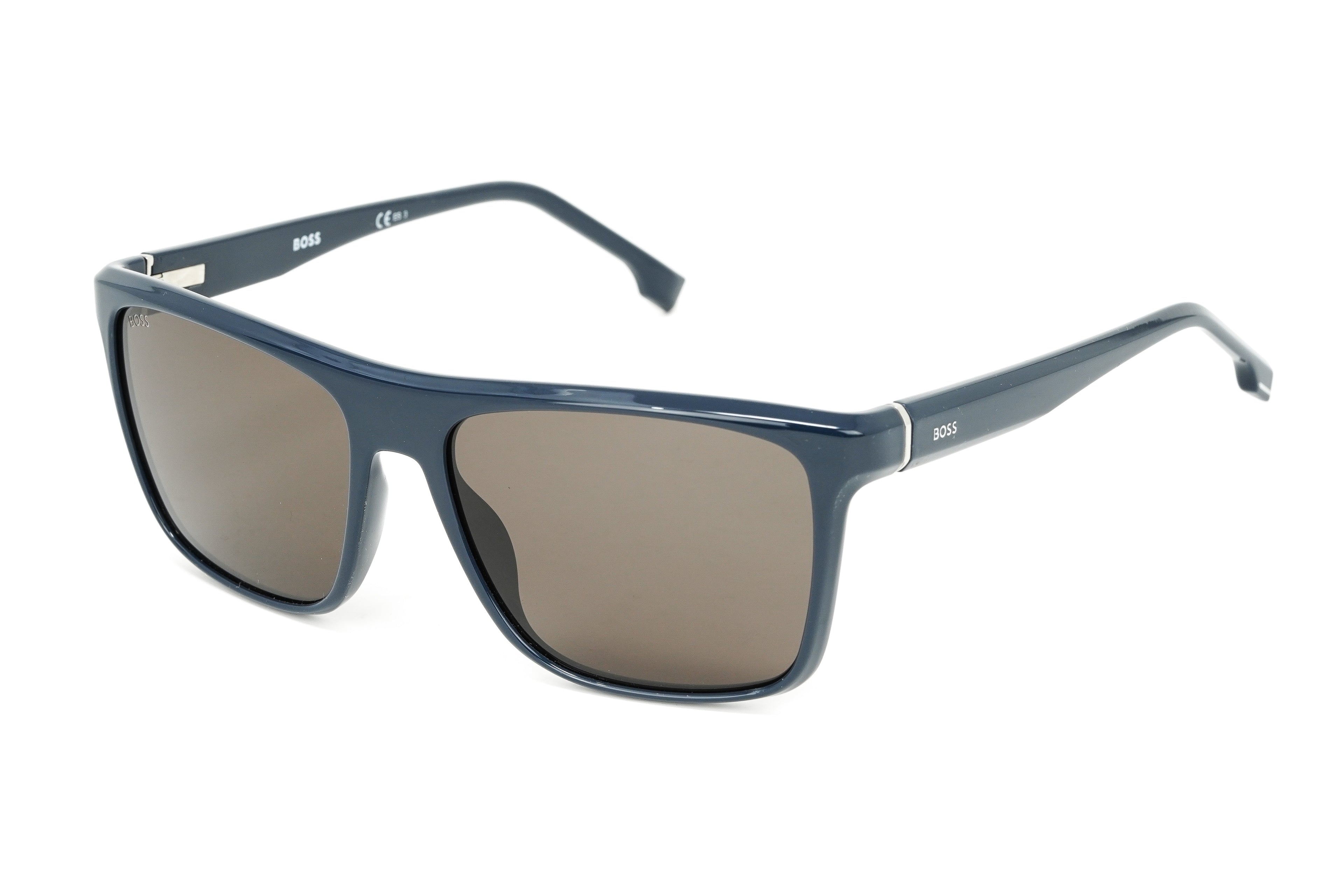 Boss by BOSS Men's Sunglasses Classic Rectangle Blue/Grey