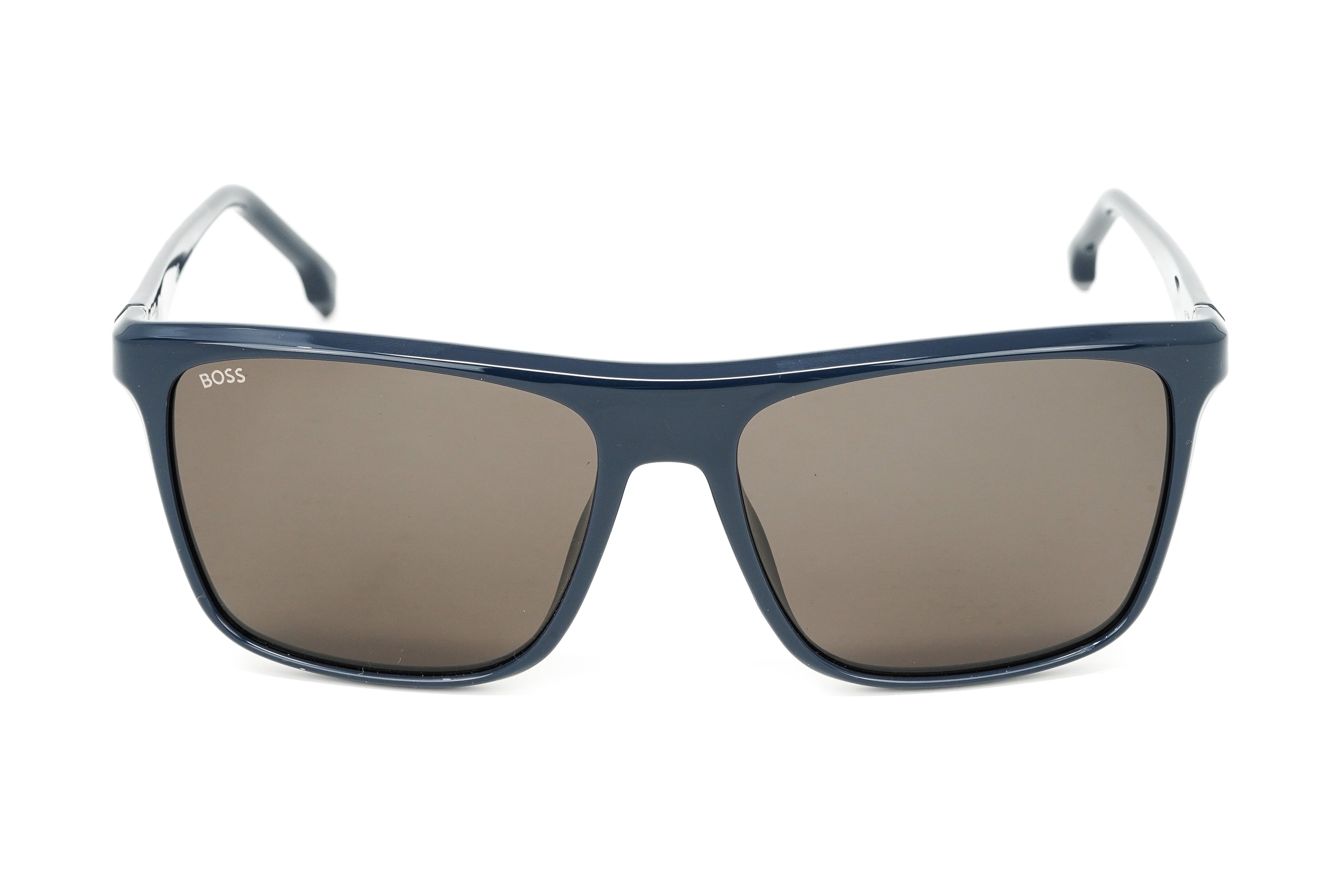 Boss by BOSS Men's Sunglasses Classic Rectangle Blue/Grey