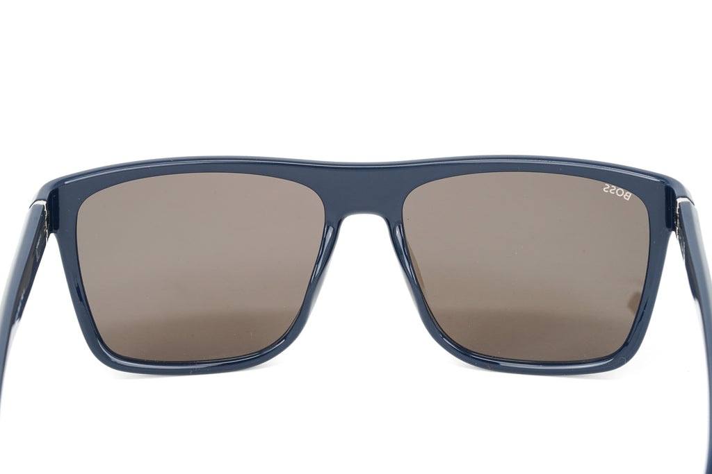 Boss by BOSS Men's Sunglasses Classic Rectangle Blue/Grey