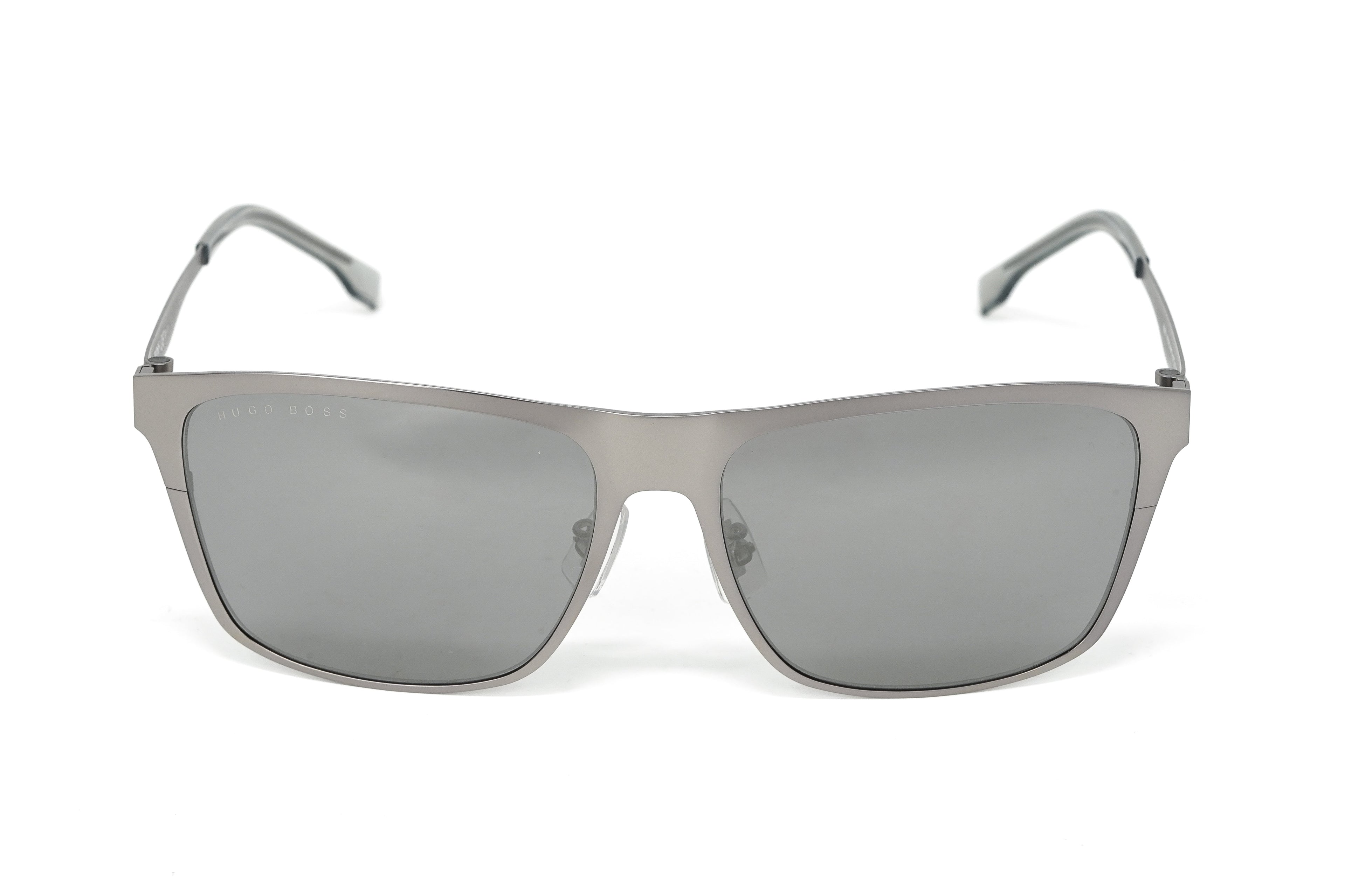 Boss by BOSS Men's Sunglasses Classic Square Silver/Grey