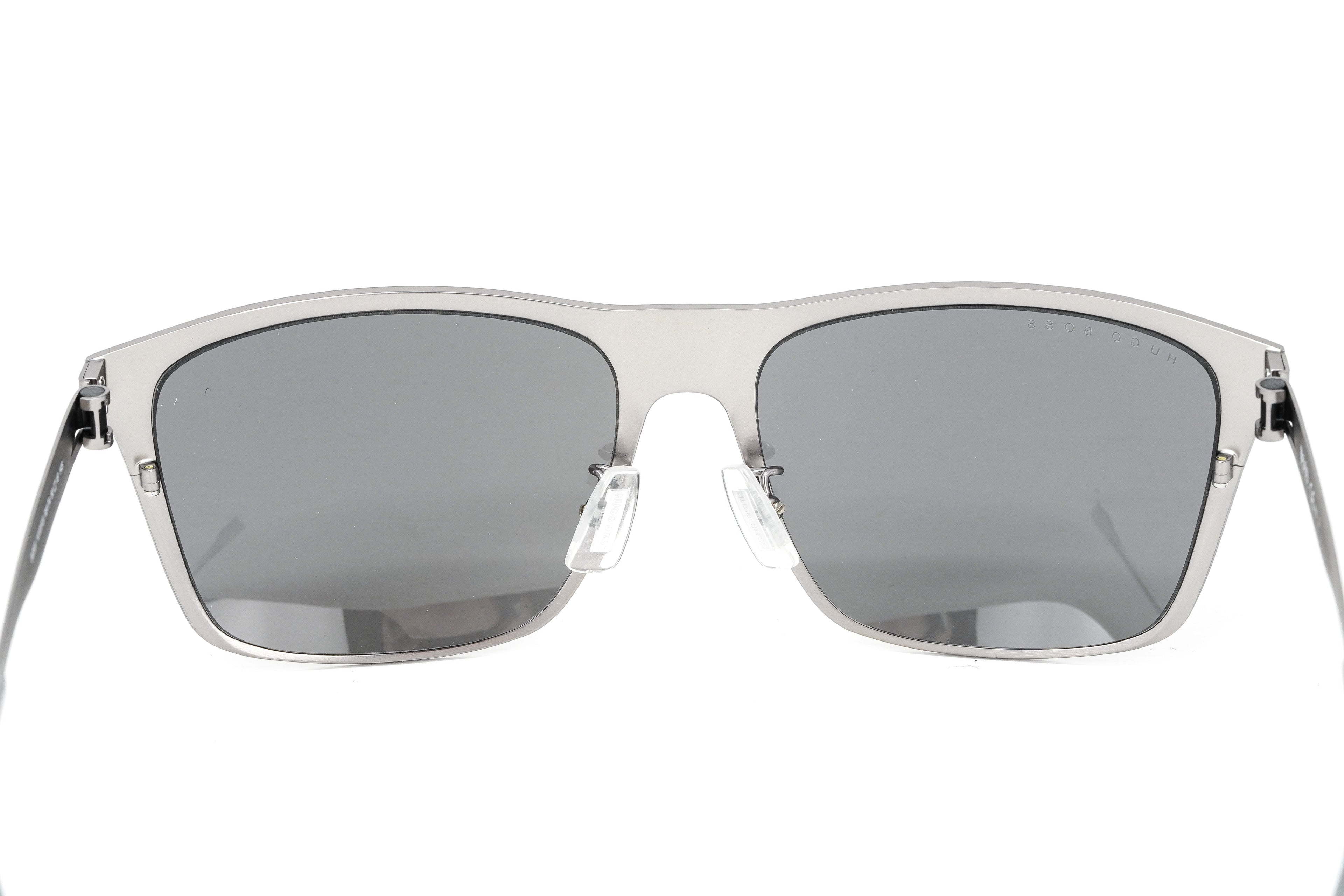 Boss by BOSS Men's Sunglasses Classic Square Silver/Grey